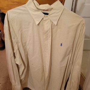 Ralph Lauren Blake yellow/blue striped size XL